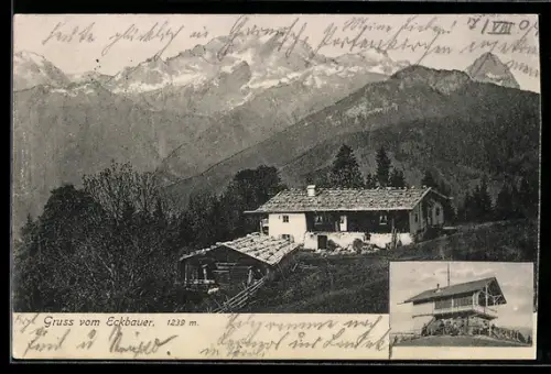 AK Garmisch-Partenkirchen, Gasthaus Eckbauer