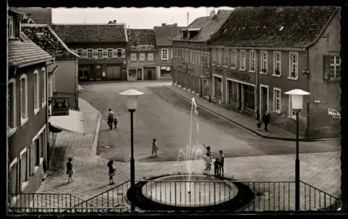 AK Grünstadt, Blick auf den Schillerplatz