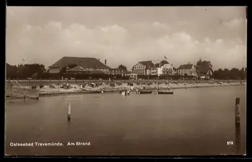 AK Travemünde, Ostseebad, Am Strand