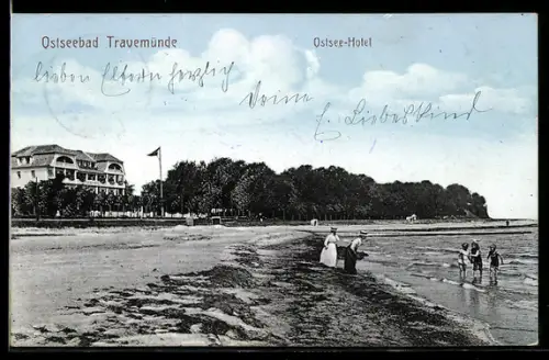 AK Travemünde, Ostseebad, Ostsee-Hotel