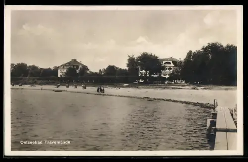 AK Travemünde, Ostseebad, Strandpartie