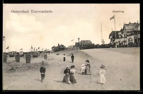 AK Travemünde, Ostseebad, Strandweg
