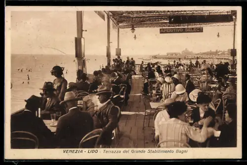 AK Venezia, Lido, Terrazza del Grande Stabilimento Bagni
