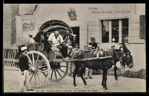 AK Roma, Dintorni di Roma, Carro da Vino