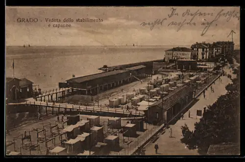 AK Grado, Veduta dello stabilimento e capanne
