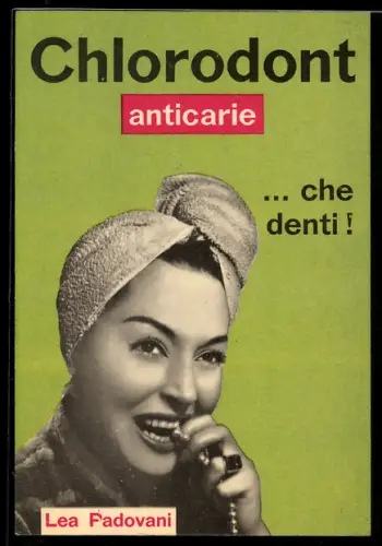 AK Chlorodont anticarie... che denti!, Portrait Lea Fadovani