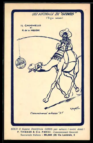 AK Gibbs Savon Dentifrice, P. Thibaud & Cie. Parigi, Gli Animali di Gibbs, Il Cammello