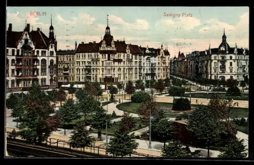 AK Berlin-Charlottenburg, Savigny Platz