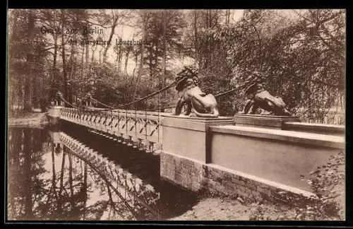AK Berlin, Löwenbrücke im Tiergarten