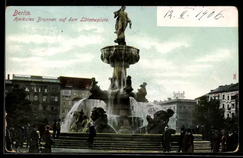 AK Berlin-Tiergarten, Herkules Brunnen auf dem Lützowplatz