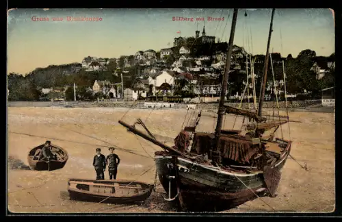 AK Hamburg-Blankenese, Süllberg mit Strand