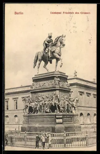 AK Berlin, Denkmal Friedrich des Grossen