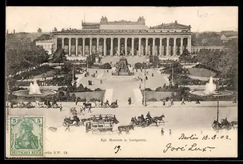 AK Berlin, Kgl. Museum, Lustgarten