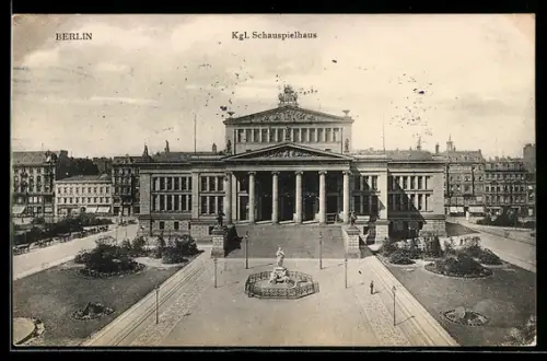 AK Berlin, Kgl. Schauspielhaus am Gendarmenmarkt