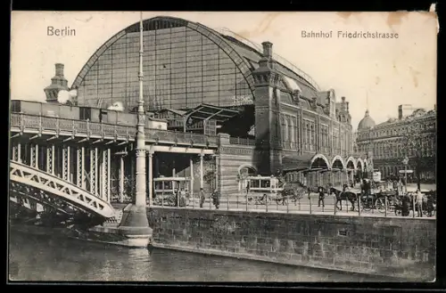 AK Berlin, Bahnhof Friedrichstrasse