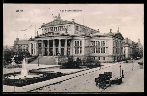 AK Berlin, Kgl. Schauspielhaus am Gendarmenmarkt