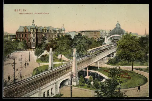 AK Berlin-Schöneberg, Hochbahnhof Nollendorfplatz