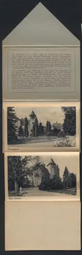 Leporello-AK Oberursel im Taunus, Kuranstalt Hohe Mark, Haus Feldberg, Saalburg, Haus Buche, Haus Altkönig, Luftbad
