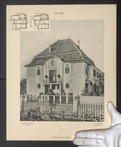 Fotografie Friedrich Wolfrum, Düsseldorf, Ansicht Bern, Kirchenfeld, Villa Elfenstrasse 16, Architekt Max H. Kühne