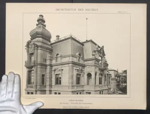 Fotografie Kanter & Mohr, Berlin, Ansicht Cöln am Rhein, Villa Grüneberg, Sachsen-Ring Ecke Overstolzen-Strasse