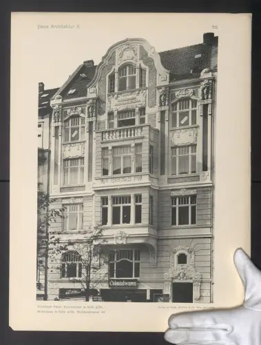 Fotografie Friedrich Wolfrum, Wien, Ansicht Köln a. Rh., Wohnhaus in der Moltkestrasse 49, Architekt P. Roeckerath