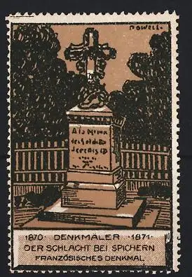 Reklamemarke Spichern, Denkmal der Schlacht 1870-1871, Französisches Denkmal