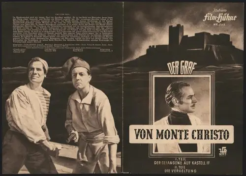 Filmprogramm IFB Nr. 265, Der Graf von Monte Christo, Pierre Richard-Willm, Regie: Robert Vernay