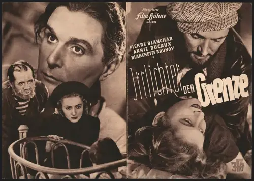 Filmprogramm IFB Nr. 292, Irrlichter der Grenze, Pierre Blanchar, Annie Ducaux, Regie: Lucien Mayjou