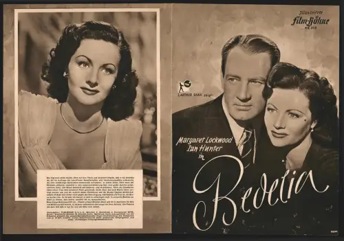 Filmprogramm IFB Nr. 373, Bedelia, Margaret Lockwood, Ian Hunter, Regie: Lance Comfort