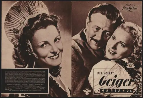 Filmprogramm IFB Nr. 302, Der Hofrat Geiger, Paul Hörbiger, Maria Andergast, Regie: Hans Wolff