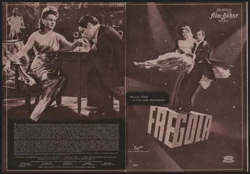 Filmprogramm IFB Nr. 301, Fregola, Marika Rökk, Rudolf Prack, Gustav Waldau, Regie: Karl Anton