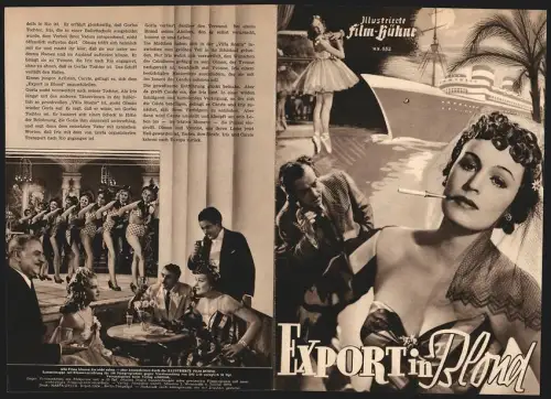 Filmprogramm IFB Nr. 652, Export in Blond, Lotte Koch, Rene Deltgen, Peter van Eyck, Regie: Eugen York