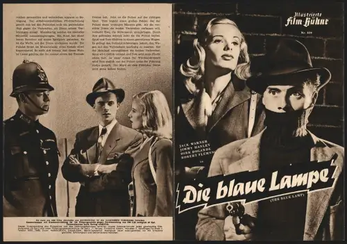 Filmprogramm IFB Nr. 829, Die blaue Lampe, Jack Warner, Jimmy Hanley, Regie: Basil Dearden