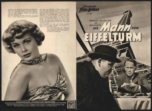 Filmprogramm IFB Nr. 856, Der Mann vom Eiffelturm, Charles Laughton, Burgess Meredith, Regie: Burgess Meredith