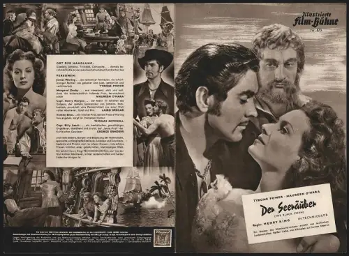 Filmprogramm IFB Nr. 873, Der Seeräuber, Tyrone Power, Maureen O`Hara, Regie: Henry King