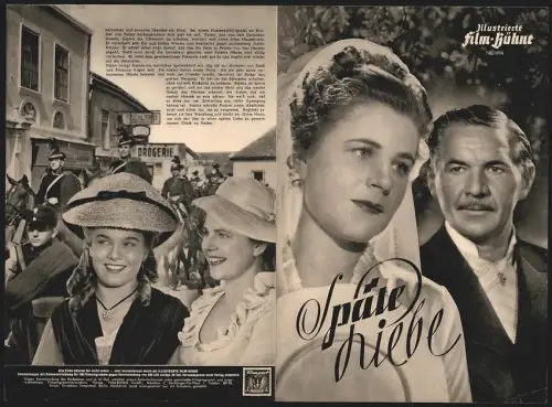 Filmprogramm IFB Nr. 894, Späte Liebe, Attila Hörbiger, Paula Wessely, Regie: Gustav Ucicky