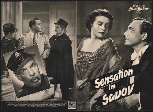 Filmprogramm IFB Nr. 885, Sensation im Savoy, Sybille Schmitz, Karl Schönböck, Regie: Eduard von Borsody