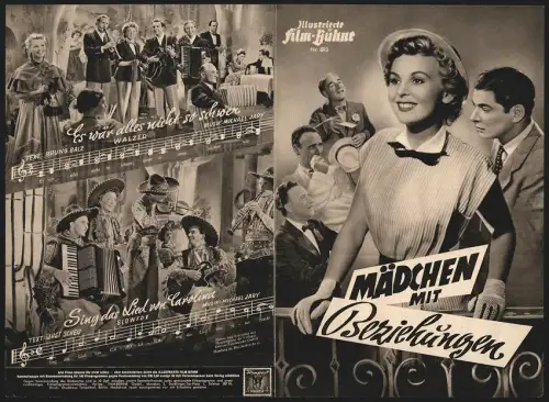 Filmprogramm IFB Nr. 693, Mädchen mit Beziehungen, Rudolf Prack, Bruni Löbel, Regie: Akos von Ratony