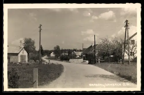 AK Graben, Strassenansicht mit Häusern