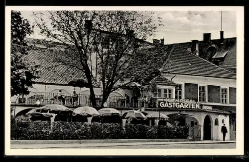 AK Bad Hall, Blick auf den Gasthof Mitter