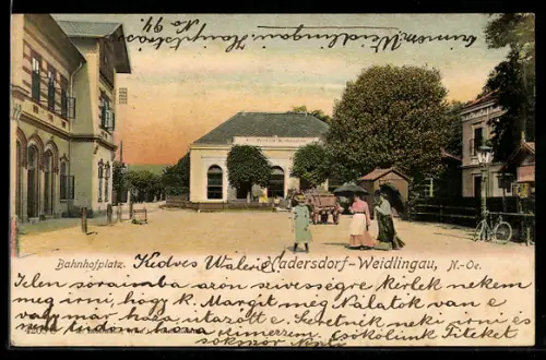 AK Hadersdorf-Weidlingau, Bahnhofplatz