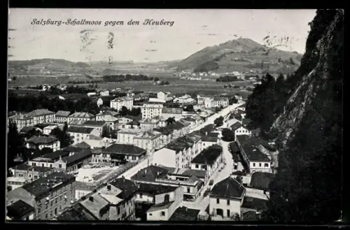 AK Salzburg-Schallmoos, Blick gegen den Heuberg