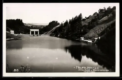 AK Neufelden /O. Ö., Stausee mit Partensteiner Kraftwerk