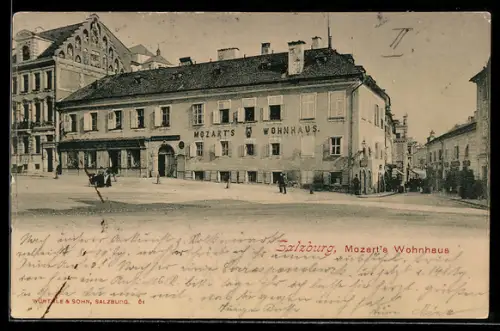 AK Salzburg, Mozarts-Wohnhaus, Aussenansicht