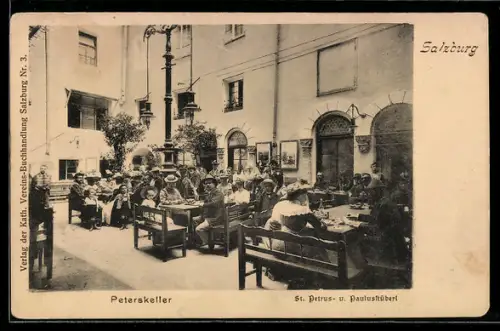 AK Salzburg, St. Petrus- und Paulusstüberl im Peterskeller