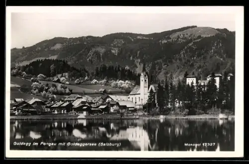 AK Goldegg, Ortsansicht mit Goldeggersee