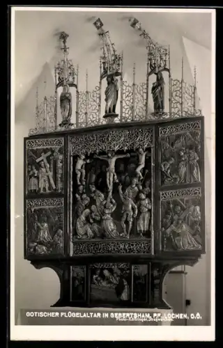 AK Lochen am See, Kirche Gebertsham, Gotischer Flügelaltar
