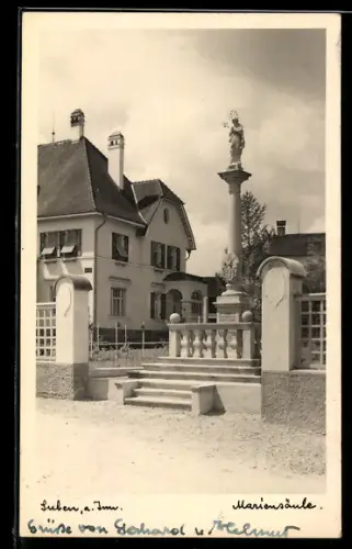 AK Suben a. Inn, Mariensäule
