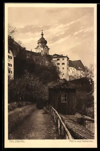 AK Salzburg, Strassenpartie im Nonnthal