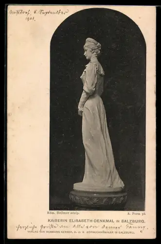 AK Denkmal Kaiserin Elisabeth (Sissi) von Österreich in Salzburg
